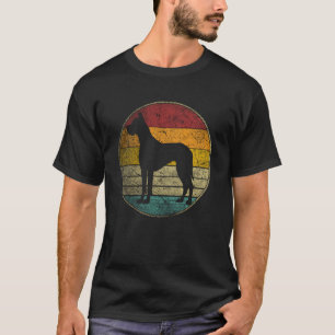 Camiseta Cão Dogue Alemão - Amor Retro para Mulheres Crianç