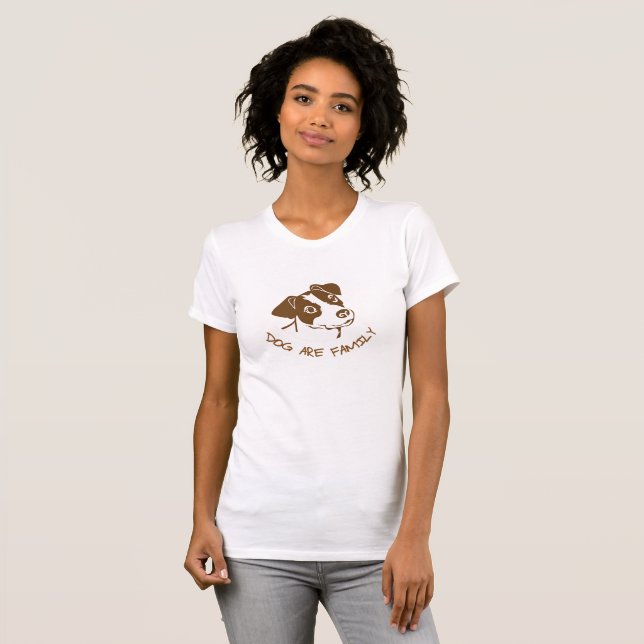 Camiseta cão é família (Frente Completa)