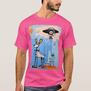 Camiseta Cão E Gato De Alienígena (Versão Original).