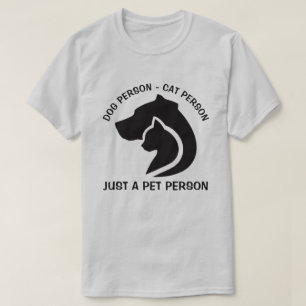 Camiseta Cão e Gato Pretos e Brancos