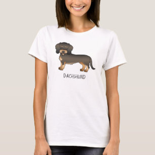 Camiseta Cão e Texto do Cartoon de Cartoon Selvagem de Cabo