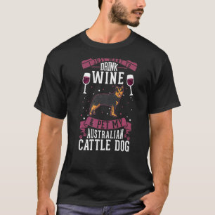 Camiseta Cão E Vinho De Bovinos Australianos