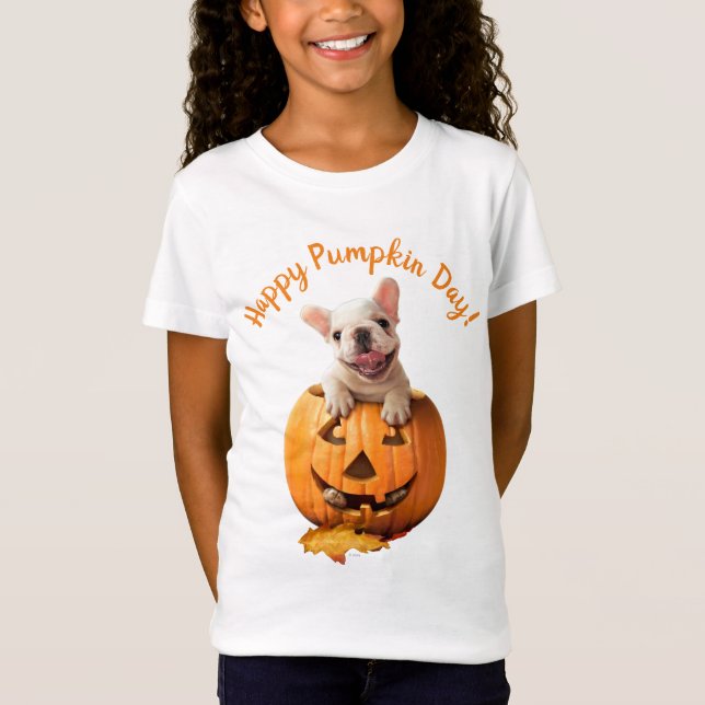 Camiseta Cão em Jack-o-Lanterna (Frente)