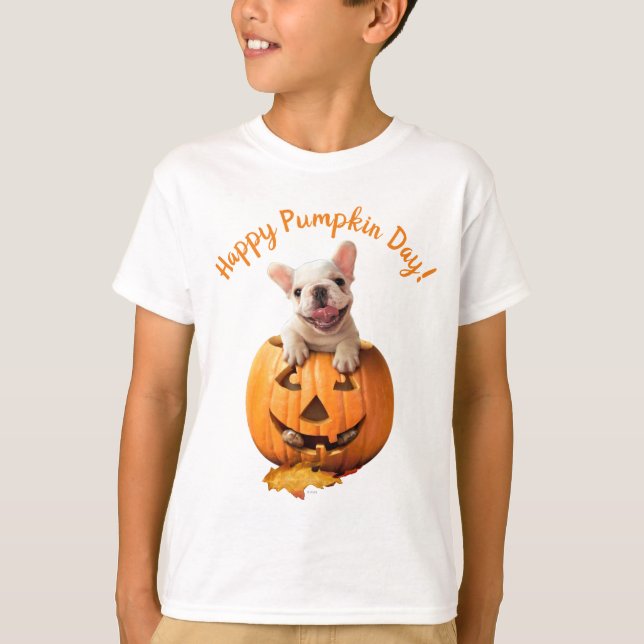 Camiseta Cão em Jack-o-Lanterna (Frente)