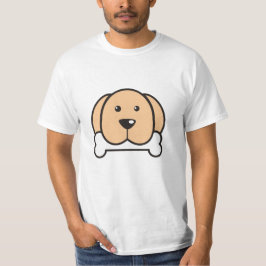 Camiseta Cão engraçado com osso