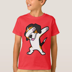 Camiseta Cão engraçado de toque ligeiro engraçado da sol