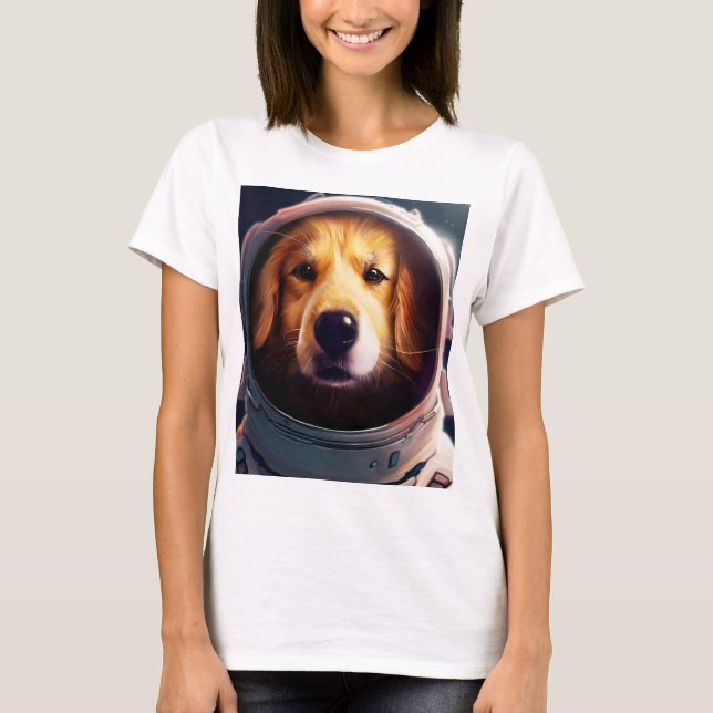 Camiseta Cão espacial (Frente)