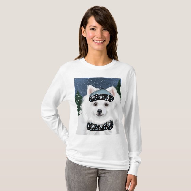 Camiseta Cão Esquimó Americano (Frente Completa)