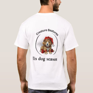Camiseta cão esquisito disfarce de natal   Engraçado Sarcas