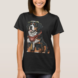 Camiseta Cão-Fogo Para A Luta Contra O Fogo De Pais Da Mont
