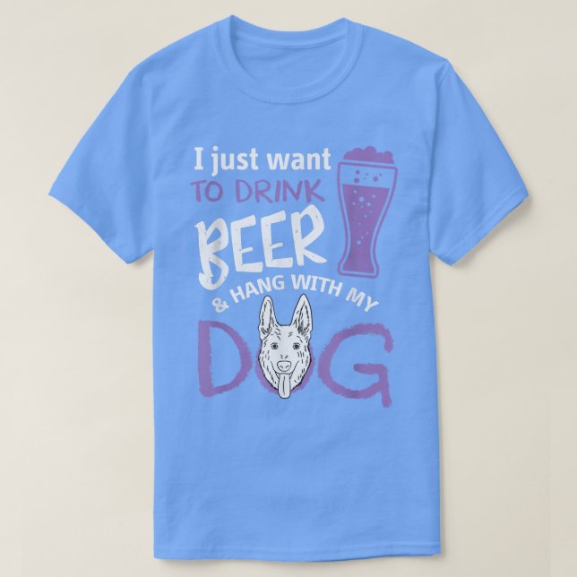 Camiseta Cão Fresco Beer Fresca Bebida Fresca Com Cão (Frente do Design)