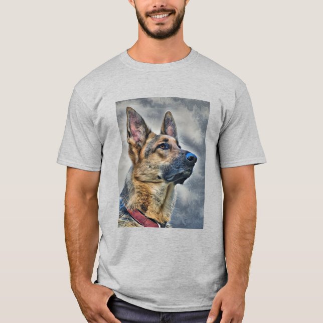 Camiseta Cão german shepherd (Frente)