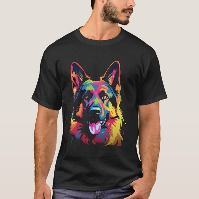 Camiseta Cão german shepherd (Frente)