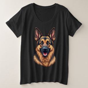 Camiseta Cão german shepherd - Amor a Cão Leal e Inteligent