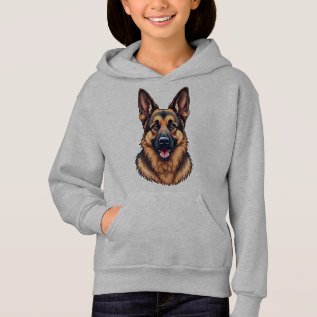 Camiseta Cão german shepherd - Amor a Cão Leal e Inteligent (Frente)