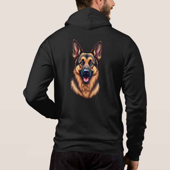 Camiseta Cão german shepherd - Amor a Cão Leal e Inteligent (Verso)