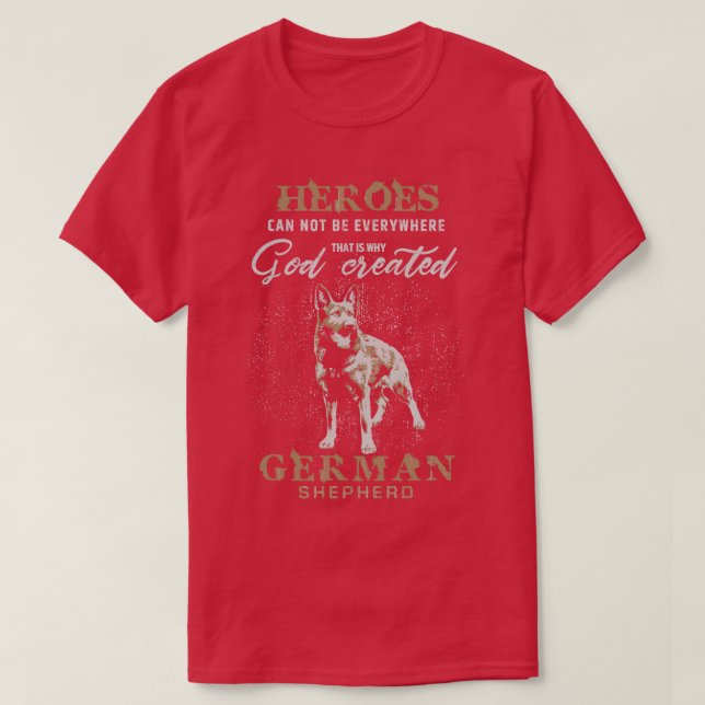 Camiseta Cão german shepherd GSD (2) (Frente do Design)