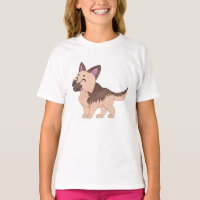 Cão German shepherd Kawaii