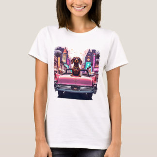 Camiseta Cão Glamouroso na Estrada de Vegas