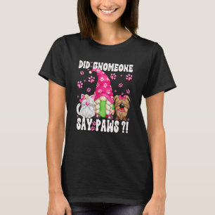 Camiseta Cão Gnomo Citado Para Gato E Cão Cães Cães Patas G