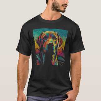 Camiseta Cão Gráfico Pop Art Labrador Retriever