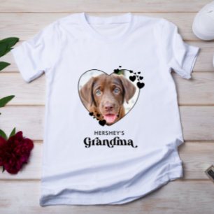 Camiseta Cão GRANDMA Cão Personalizado Cão-do-Coração Lover