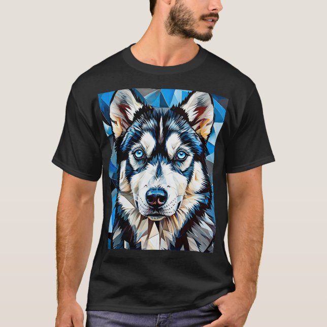 Camiseta Cão husky (Frente)
