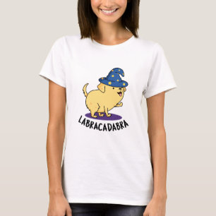 Camiseta Cão Labra-cadabra Cute Labrador Pun