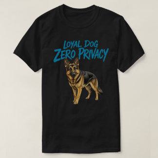 Camiseta Cão Leal Sem Privacidade Pastor Alemão