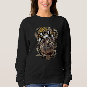 Camiseta Cão Lhasa Apso Medieval Vitoriano Gótico Steampunk