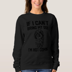 Camiseta Cão Lhasa Apso Se Não Posso Levar Meu Cachorro Eu