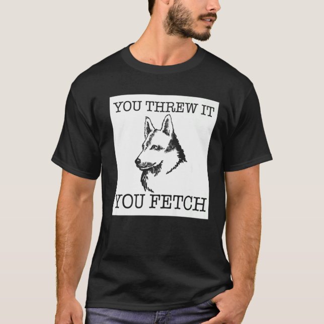 Camiseta cão-lobo checoslovaco (Frente)