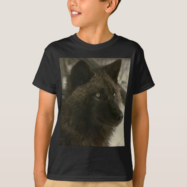 Camiseta Cão Lobo Negro (Frente)