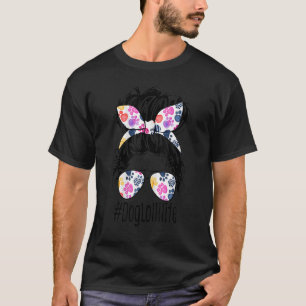 Camiseta Cão Lolli Life Messaging Bun Hair Dia de as mães M