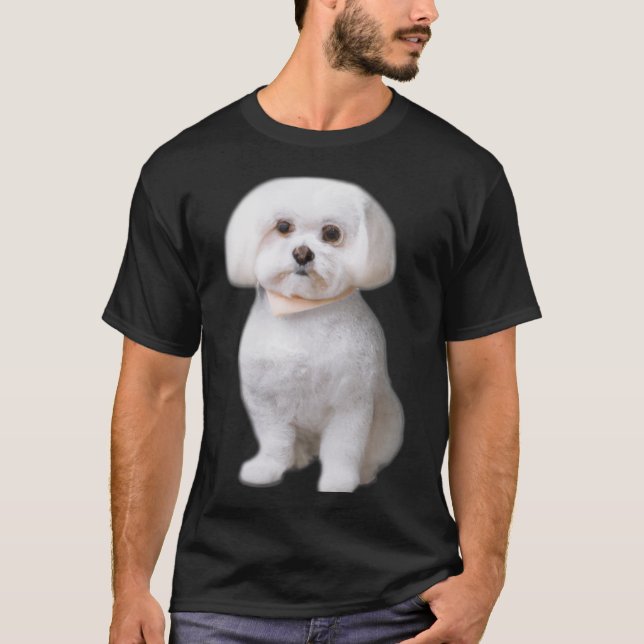 Camiseta Cão maltês (Frente)