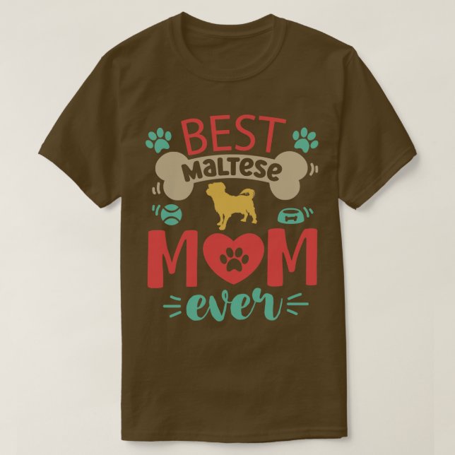 Camiseta Cão Maltês (Frente do Design)