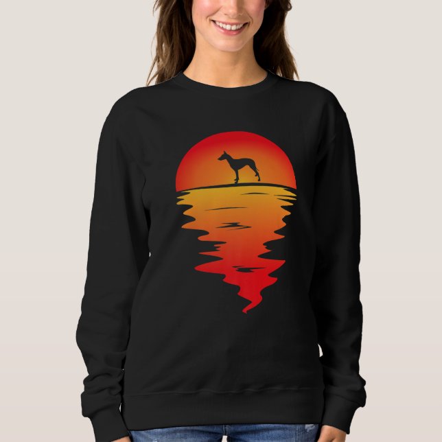 Camiseta Cão Manchester Terrier ao pôr do sol (Frente)