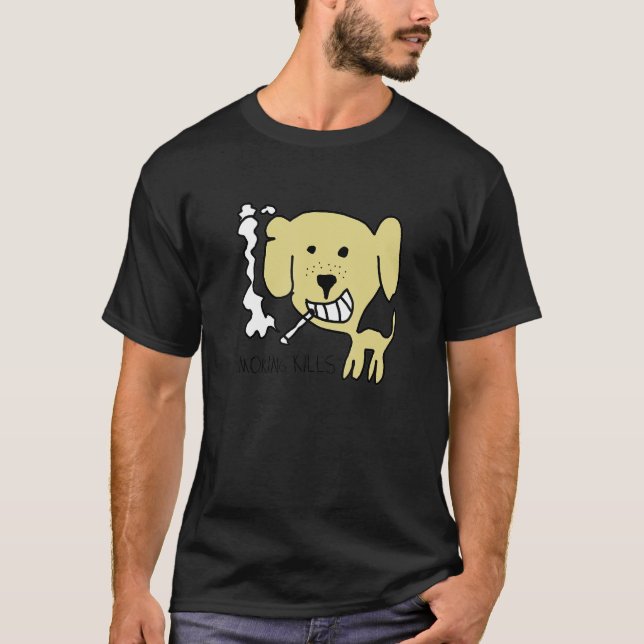 Camiseta Cão Matar Fumante (Frente)