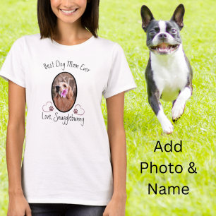 Camiseta Cão Melhor Fotografia Mãe Alguma Vez Imprimiu T-Sh