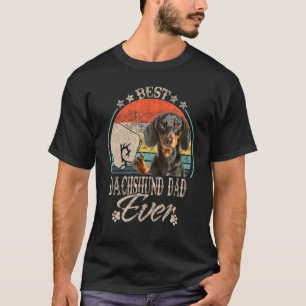 Camiseta Cão - Melhor Pai De Dachshund Nunca