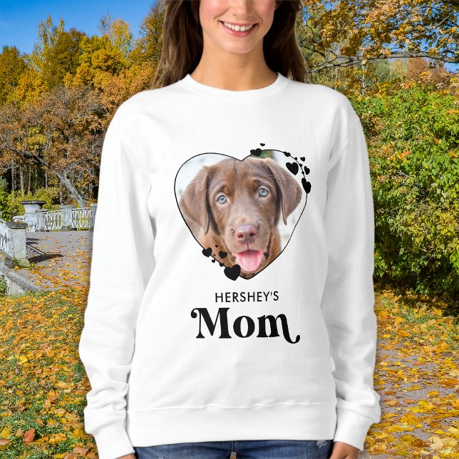 Camiseta Cão MOM Personalizado Cão-do-coração Pet Foto (Criador carregado)