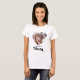Camiseta Cão MOM Personalizado Cão-do-coração Pet Foto (Frente Completa)