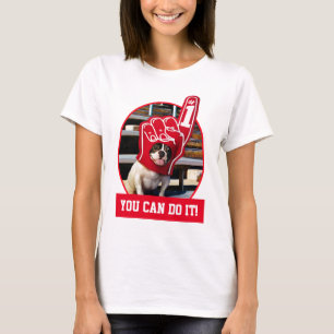Camiseta Cão Na Mão De Espuma