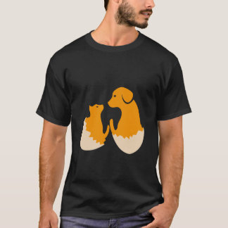Camiseta cão no ovo