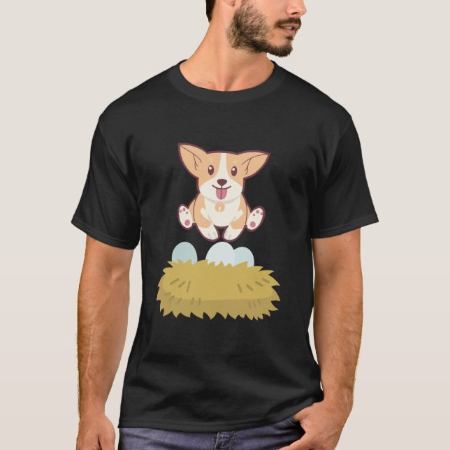 Camiseta cão no ovo (Frente)