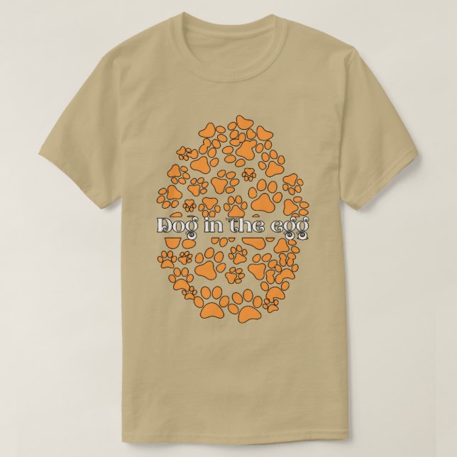 Camiseta Cão no ovo20 (Frente do Design)