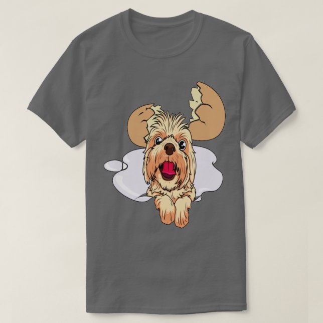 Camiseta Cão no ovo25 (Frente do Design)