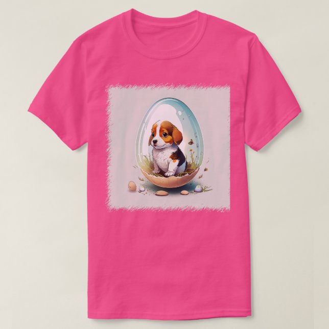 Camiseta Cão no ovo 163 (Frente do Design)
