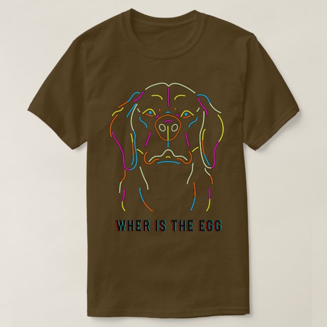 CAMISETA CÃO NO OVO 167 (Frente do Design)