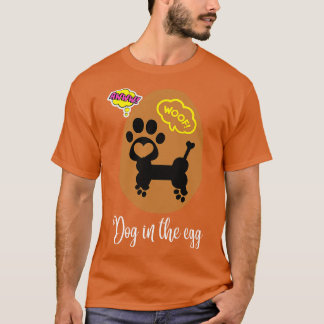 Camiseta cão no ovo 190